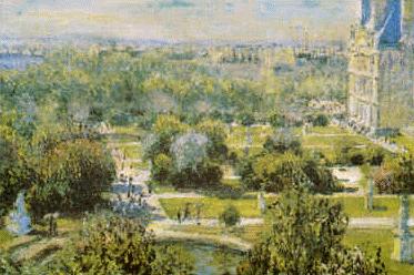 Claude Monet View of Tuileries Gardens, Paris oil painting image